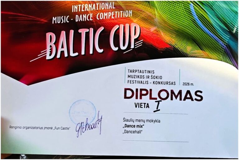 Iš tarptautinių varžybų „BALTIC CUP“