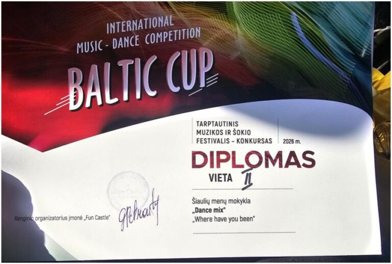 Iš tarptautinių varžybų „BALTIC CUP“