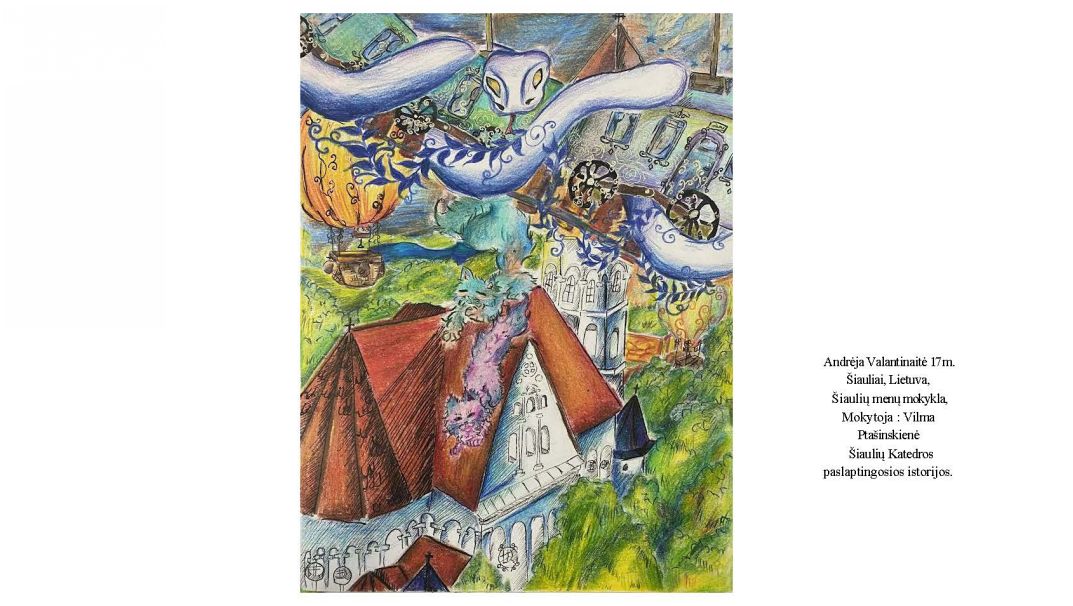 Kauno dailės gimnazijoje surengta virtuali tarptautinio konkurso „Mano miesto senamiestis“