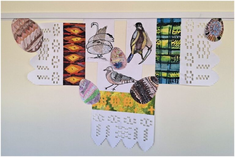 dailės būrelio “Dailu” vaikai su mokytoja Sandra Sukarevičiūte