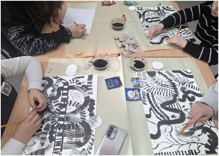 grafikos būrelyje „Taškas“