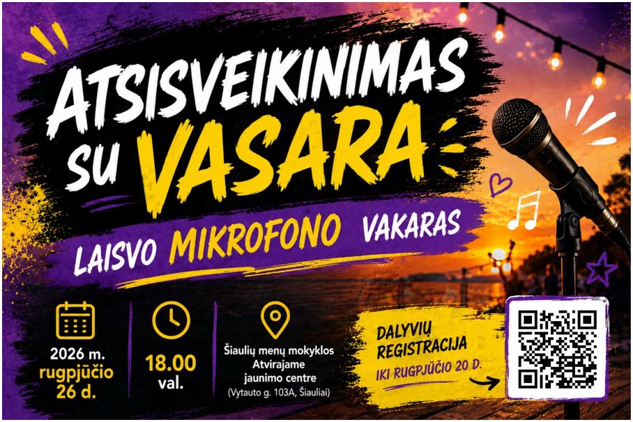 LAISVO MIKROFONO VAKARAS Atsisveikiname su vasara!